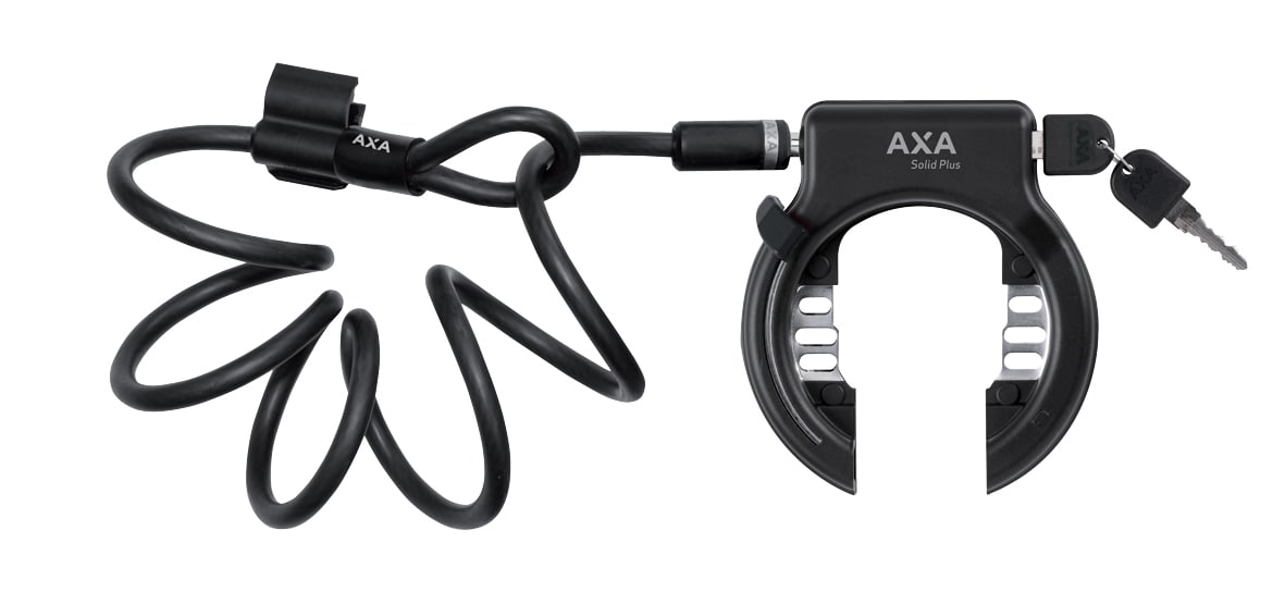 AXA Ringlås Solid Plus inkl. Plugin-wirelås 