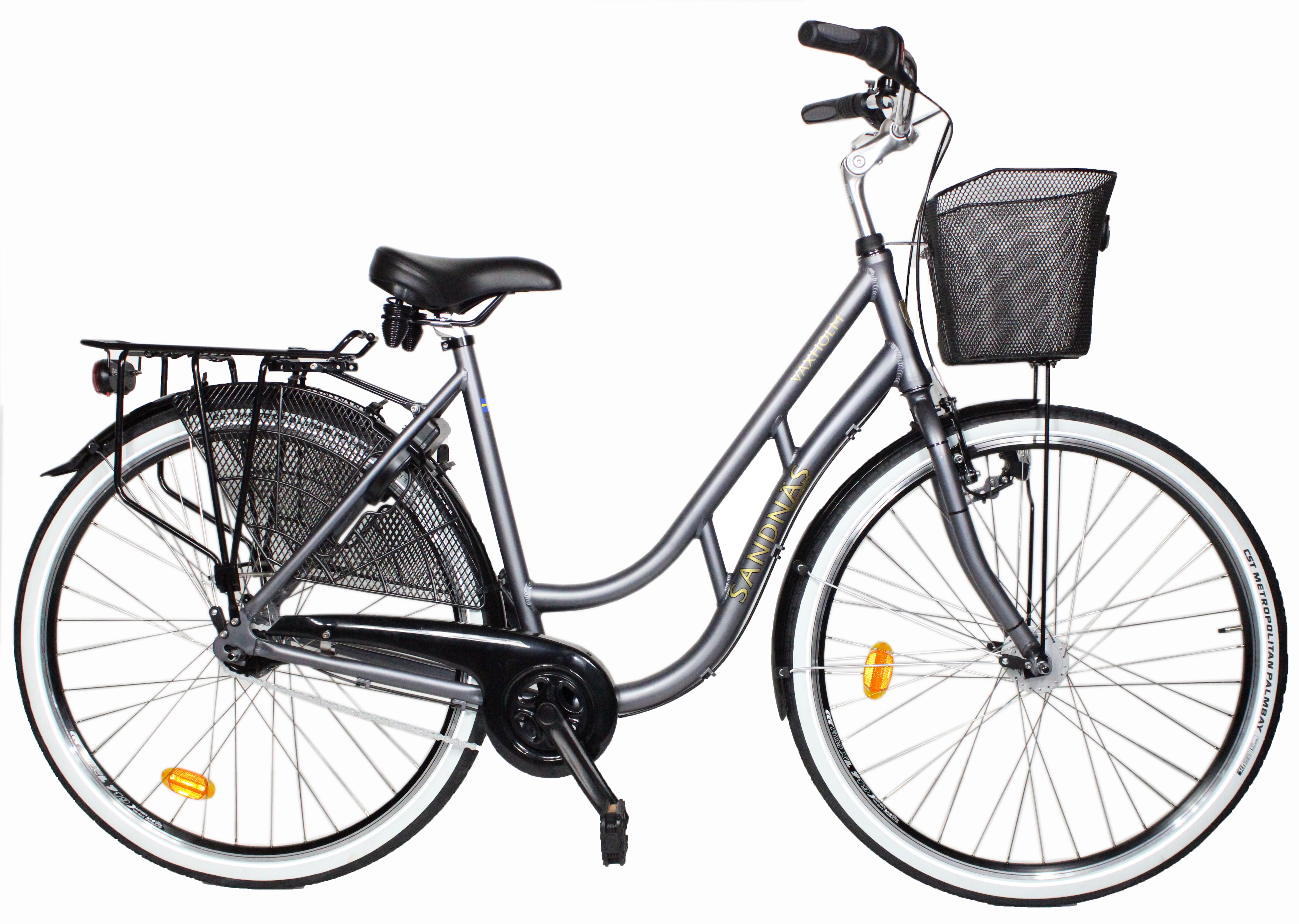 Sandnäs Vaxholm 7 28"Hjul  7 vxl Grå-Matt