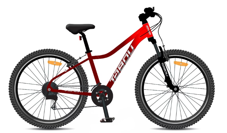 Tabou Venom 1 26" Vinröd/Röd Nyhet
