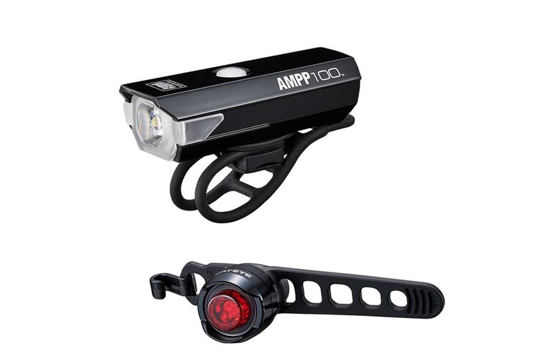 Cateye AMPP100 & ORB Rechargeable Belysningskit