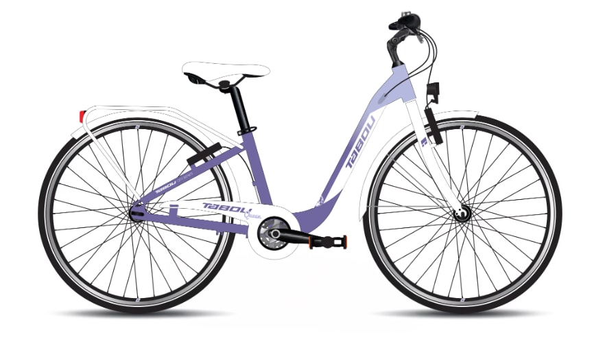 Tabou Queen Plus 24" Lila/Vit  Nyhet 